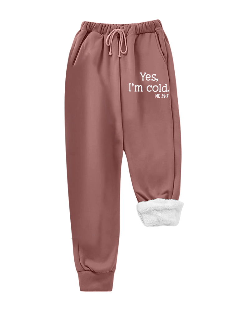 Stilla | I fleece med bogstavtryk