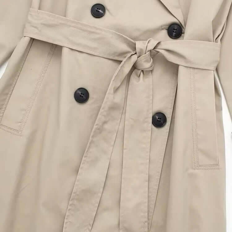 Stilla | Elegant dobbeltforet dames-trenchcoat med bælte