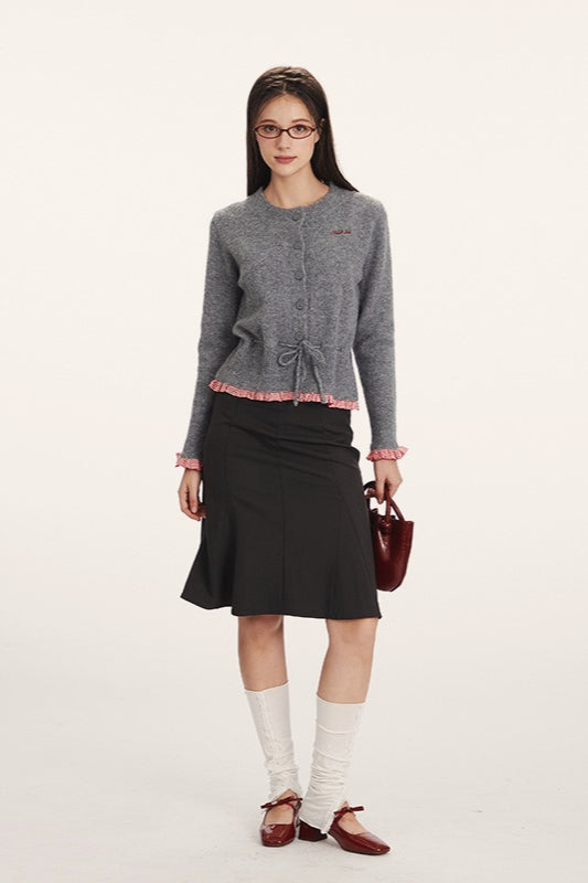 Stilla | Slim-Fit Strik Cardigan med Indsats Design