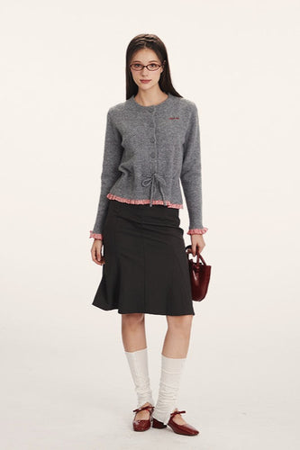 Stilla | Slim-Fit Strik Cardigan med Indsats Design
