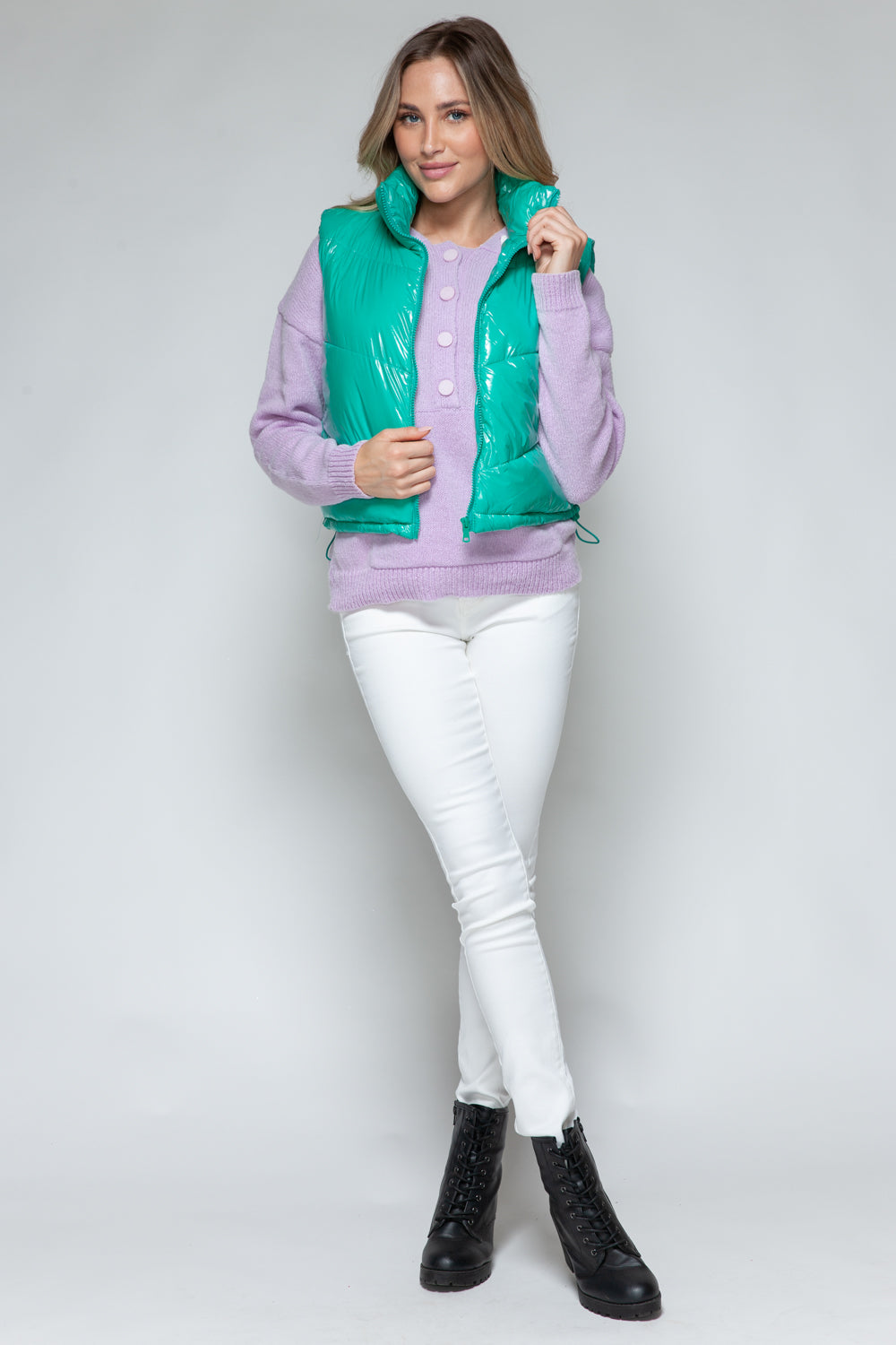 Stilla | Glitrende Stepp vest Snobish med Sportligt Design