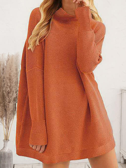 Stilla | Hals Langærmet Sweaterkjole