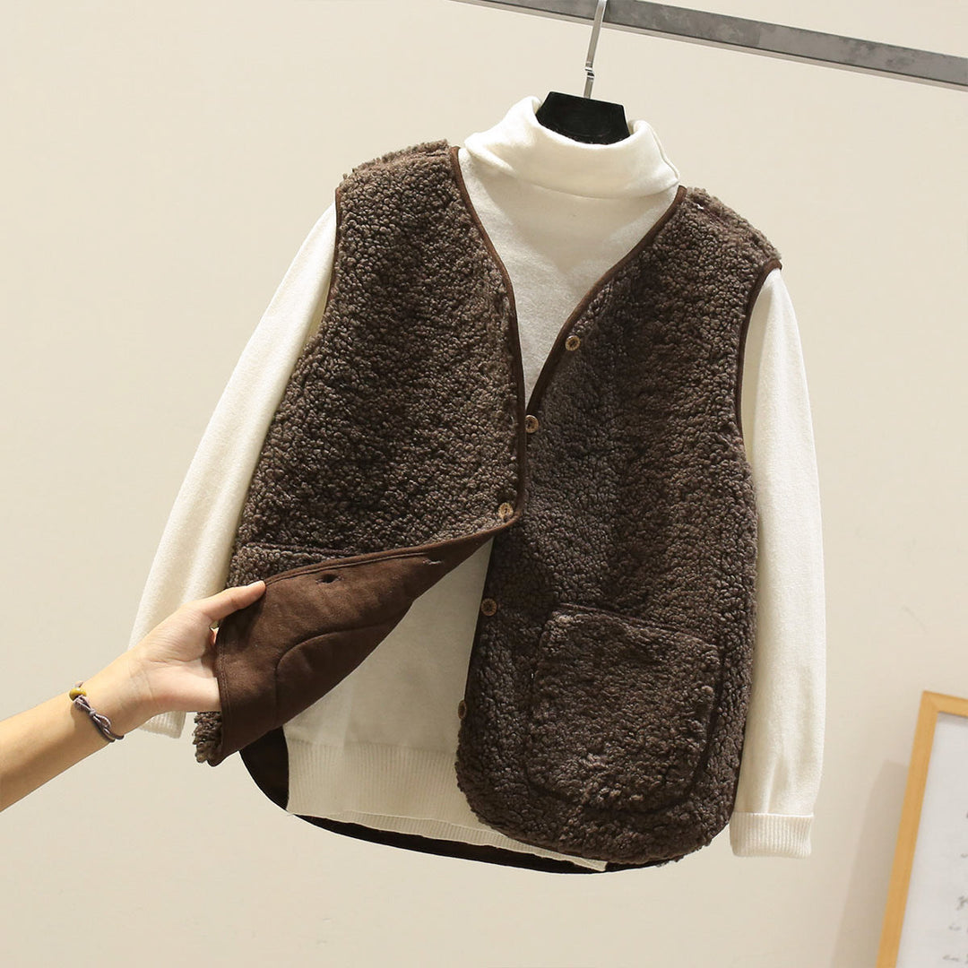 Skovae | Klassisk lammeuld vest