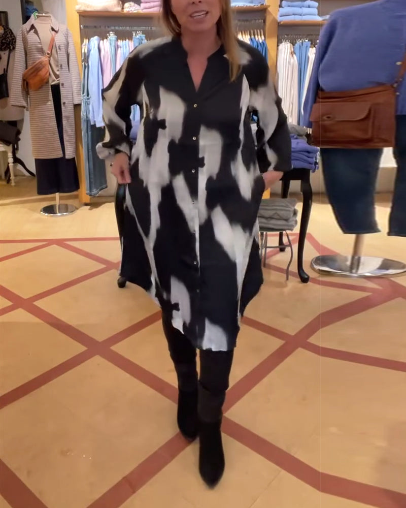 Stilla | Revers Shibori Skjorte