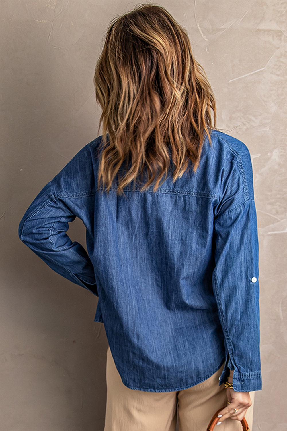 Stilla | Knap-op Krave Denim Top