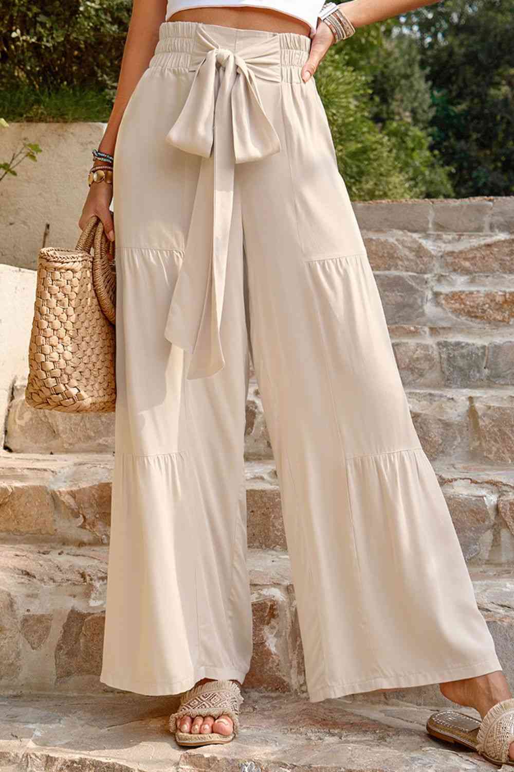 Stilla | Front Smocked Tiered Bukser