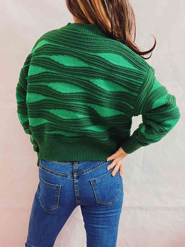 Stilla | Block Knap Front Cardigan