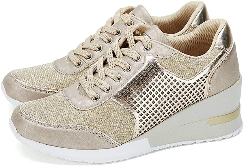 Stilla | Ortodontiske Højhælede Sneakers Med Kilehæl