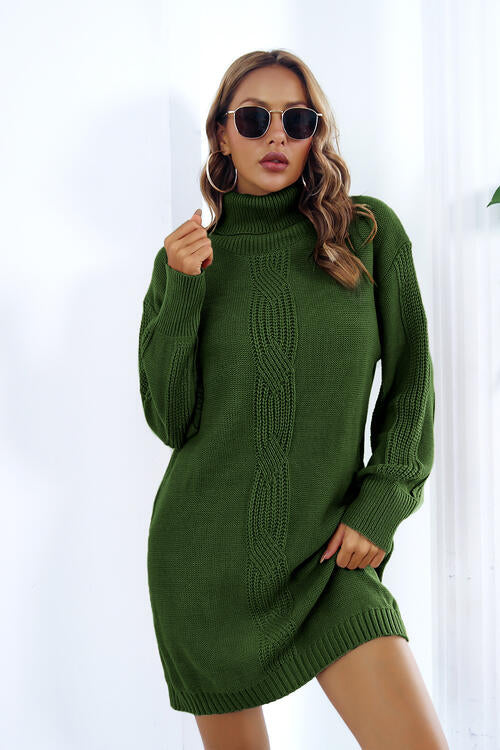 Stilla | Strikekrave Langærmet Sweater Kjole