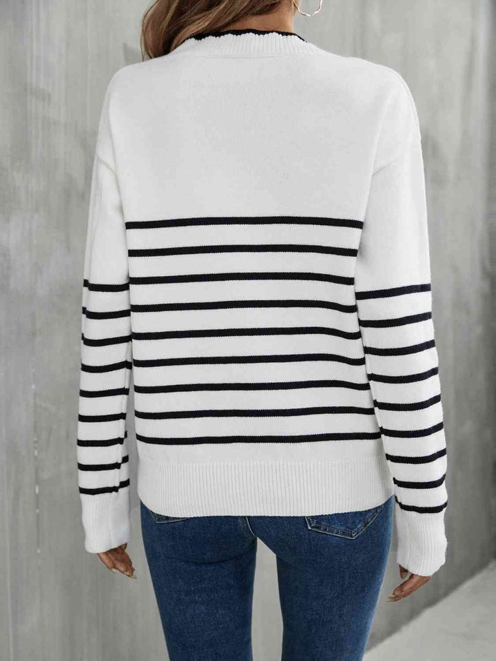 Stilla | V-hals Drop Shoulder Sweater