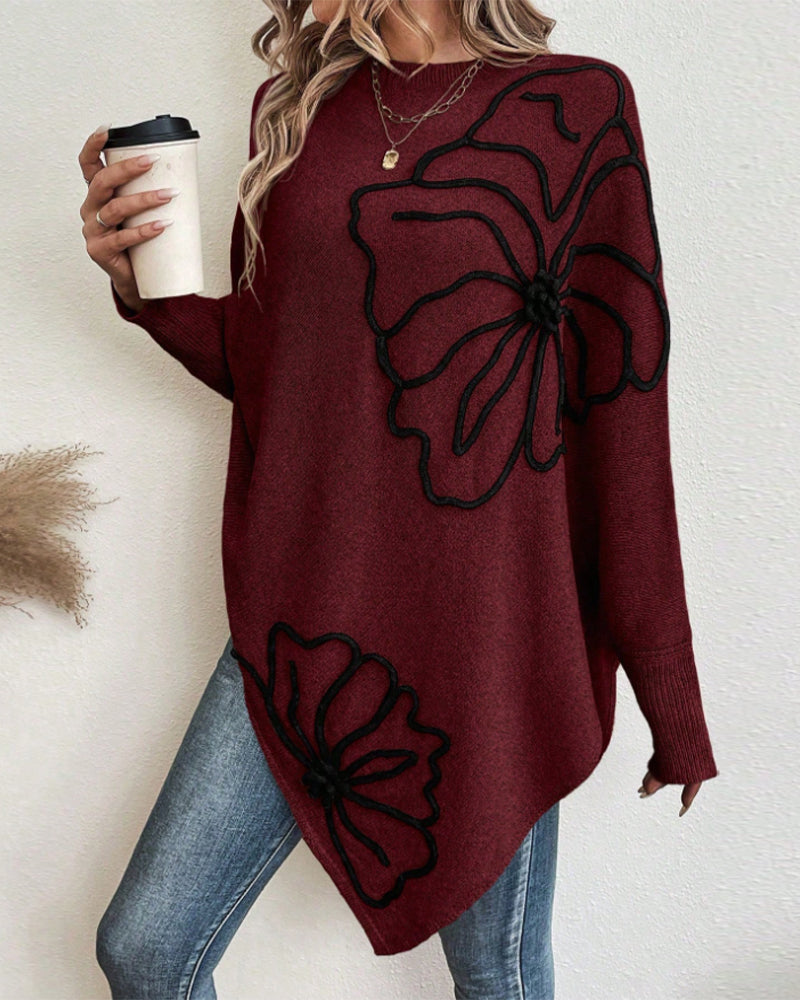 Stilla | Bred sweatshirt med flagermusærmer