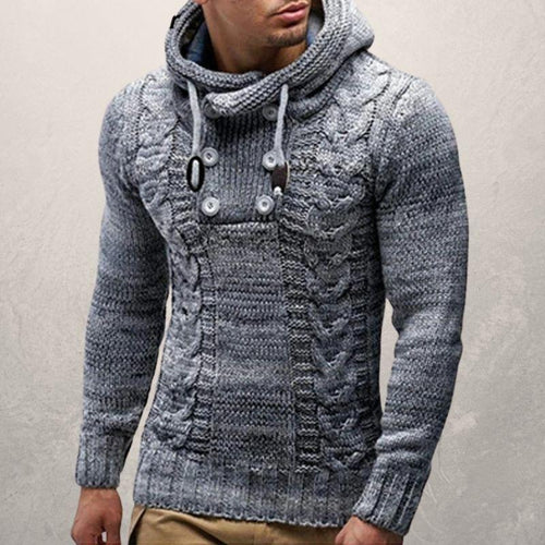 Stilla | Uld Kabelstrik Hættetrøje Slim Fit Pullover