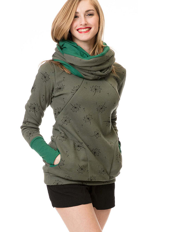 Stilla | Taske Med Lynlås Højhalset Amme Sweater Multifunktionel Graviditets Sweatshirt