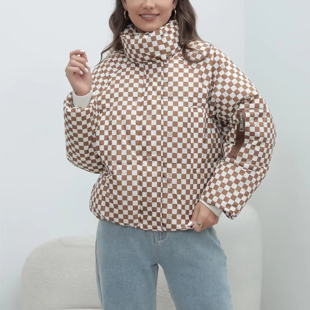 Stilla | Damers Quilted Vindjakke med Høj Krave