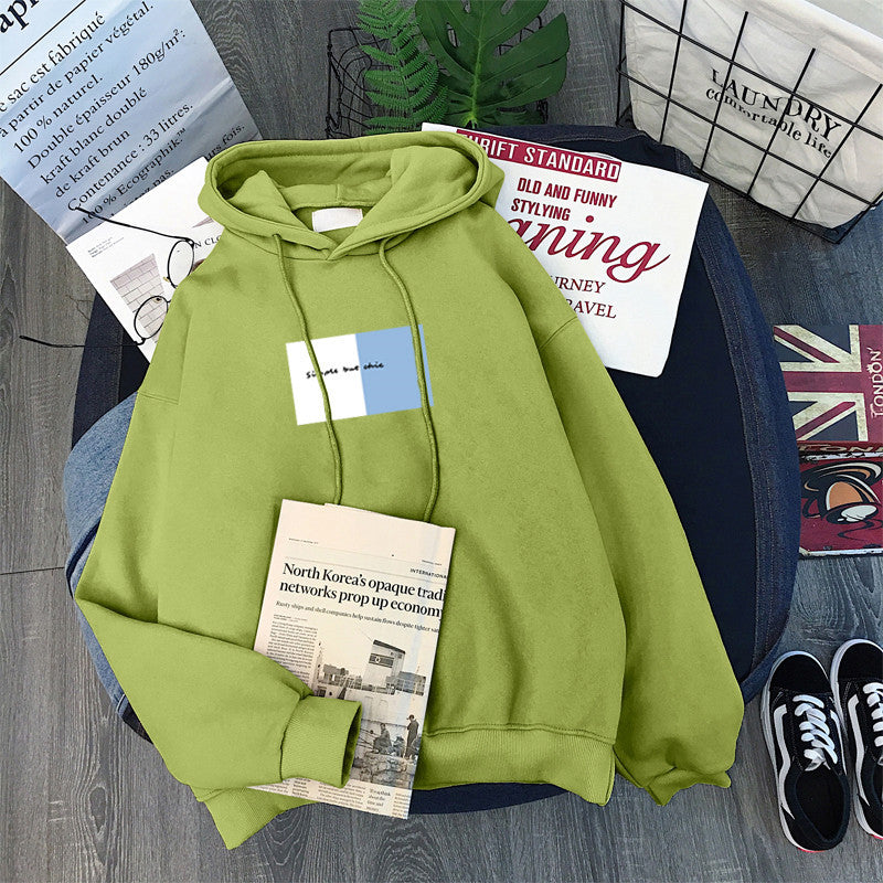 Dame Casual Graphic Pullover Hoodie med livligt artwork Stilla