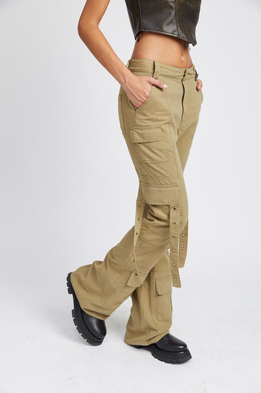 Stilla | Talje Cargo Flare Bukser
