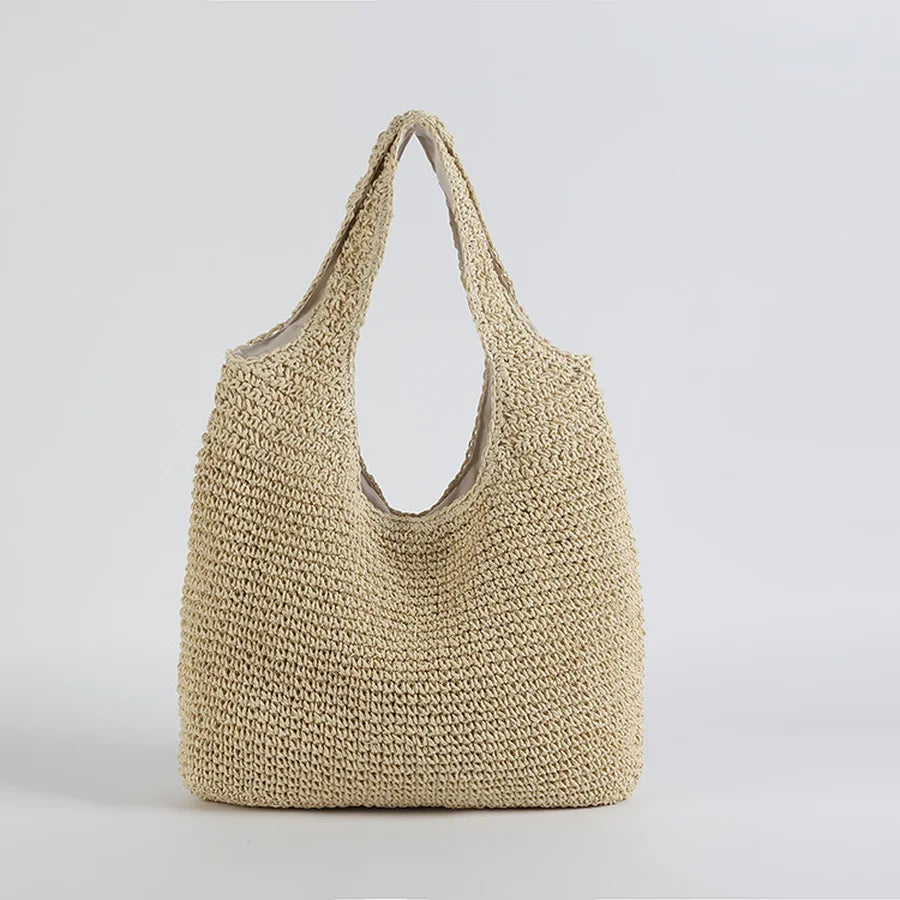 Skovae | Strohtaske Flettet Taske Let & Holdbar Lækker Sommertaske