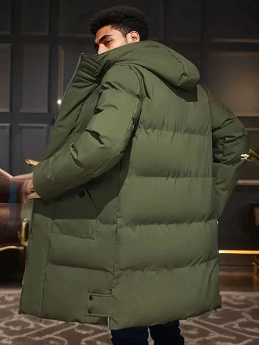 Stilla | Herre Puffer Vinterjakke - Hætte-Langdesign
