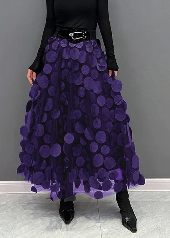 Stilla | Chic nederdel lavet af polka dot og tyl patchwork