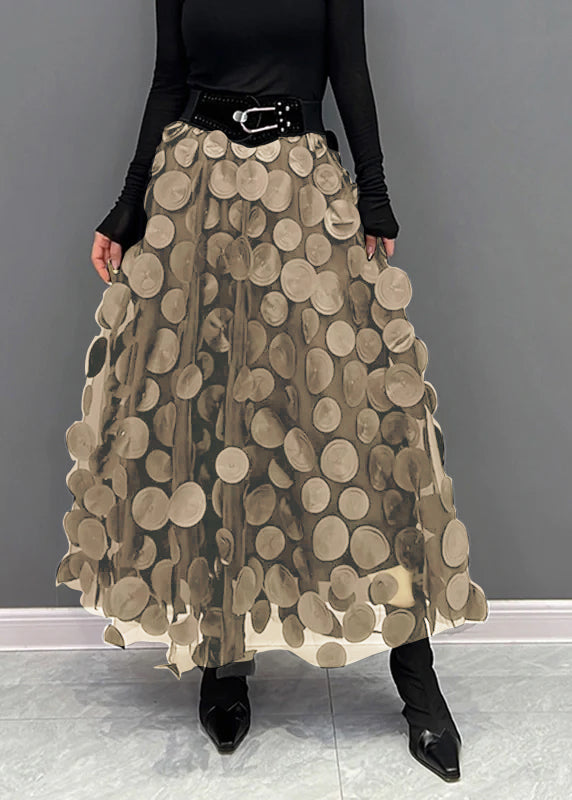 Stilla | Chic nederdel lavet af polka dot og tyl patchwork