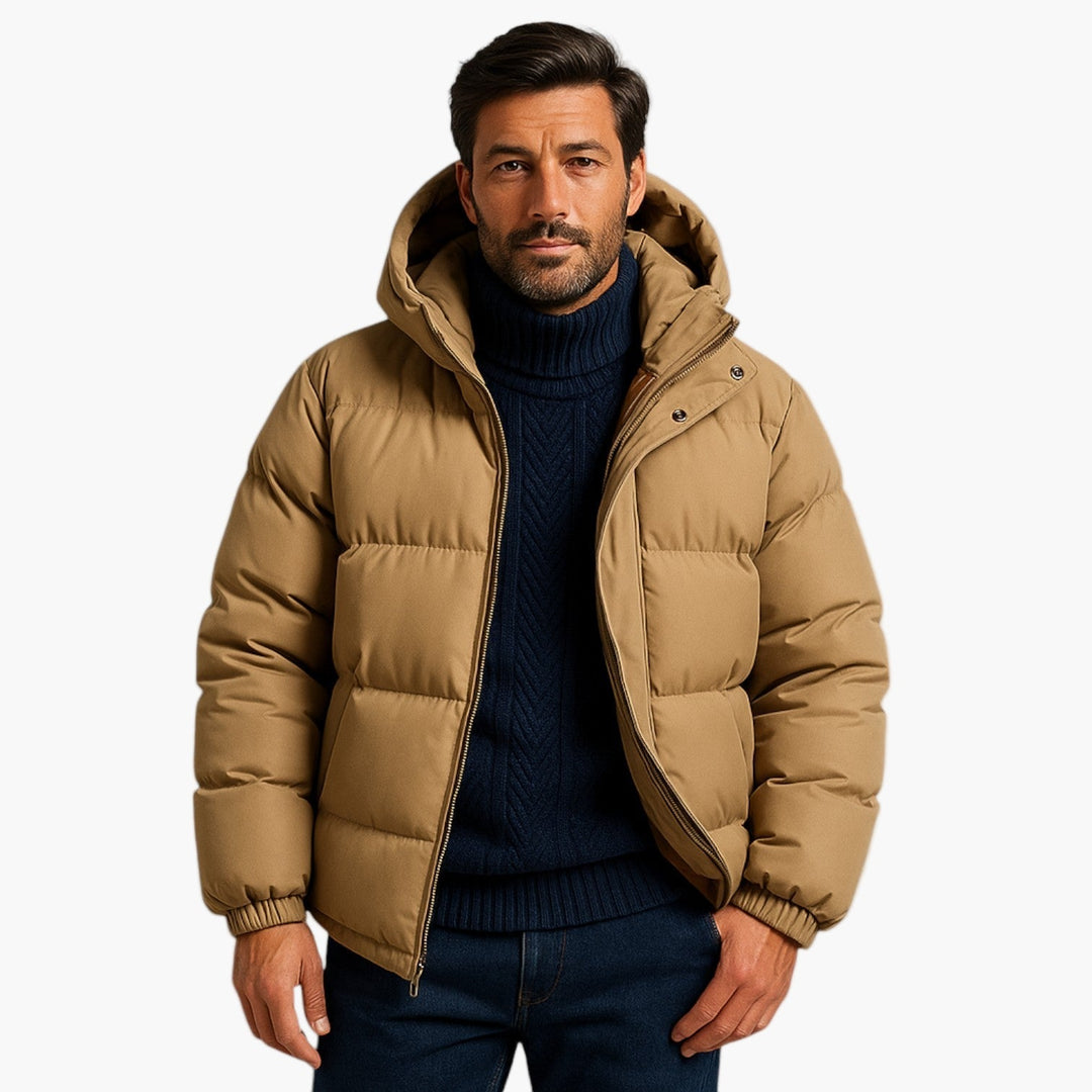 Stilla | Puffer Parka - Vinterjakke med Hætte, Dunfyld, Vandtæt, Urban Udendørs