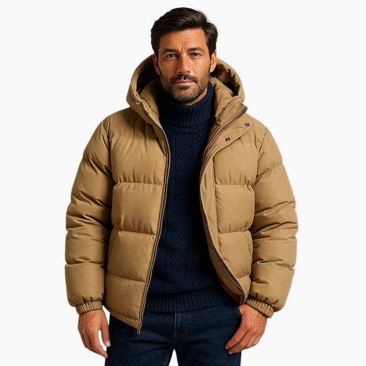 Stilla | Puffer Parka - Vinterjakke med Hætte, Dunfyld, Vandtæt, Urban Udendørs