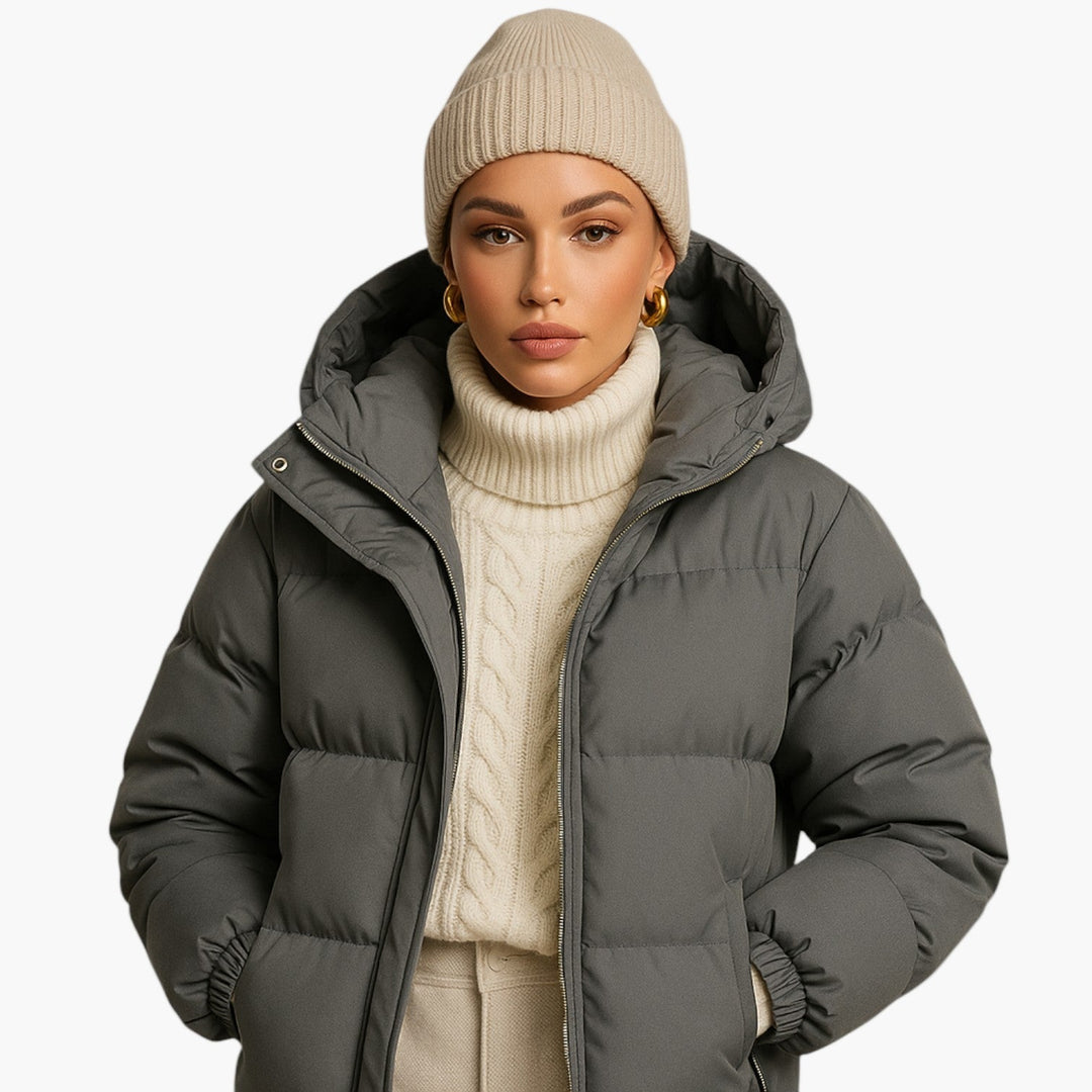 Stilla | Puffer Parka - Vinterjakke med Hætte, Dunfyld, Vandtæt, Urban Udendørs