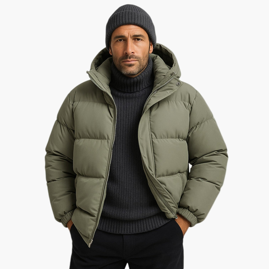 Stilla | Puffer Parka - Vinterjakke med Hætte, Dunfyld, Vandtæt, Urban Udendørs