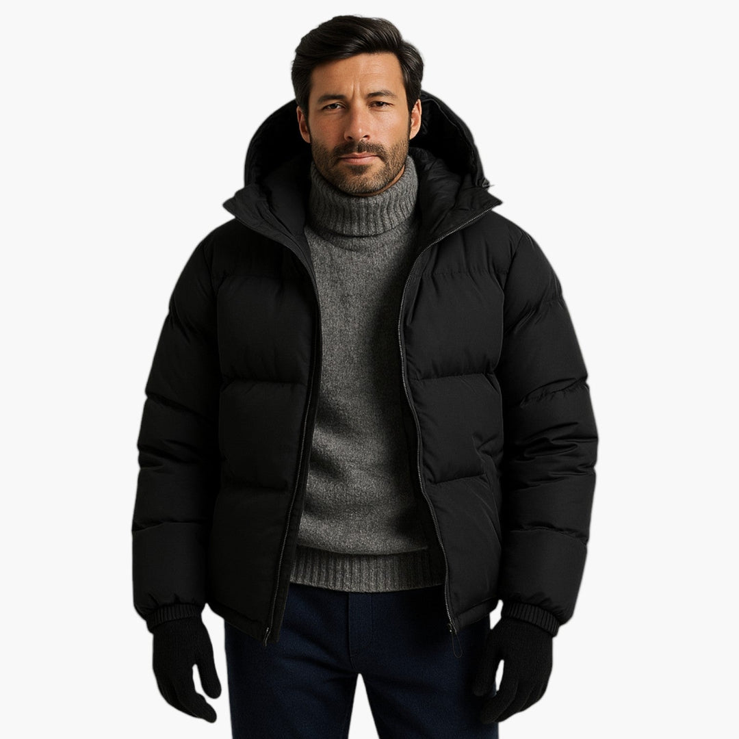 Stilla | Puffer Parka - Vinterjakke med Hætte, Dunfyld, Vandtæt, Urban Udendørs