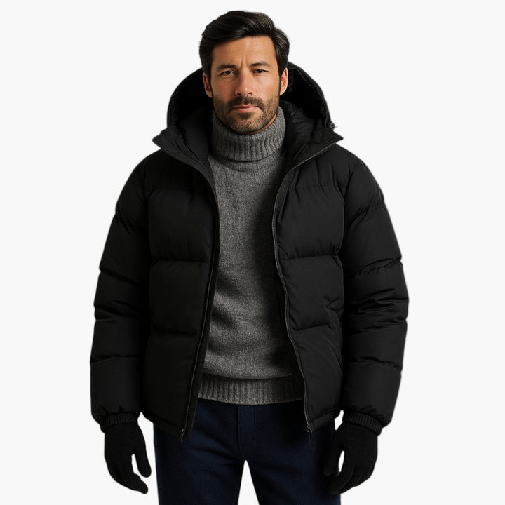 Stilla | Puffer Parka - Vinterjakke med Hætte, Dunfyld, Vandtæt, Urban Udendørs
