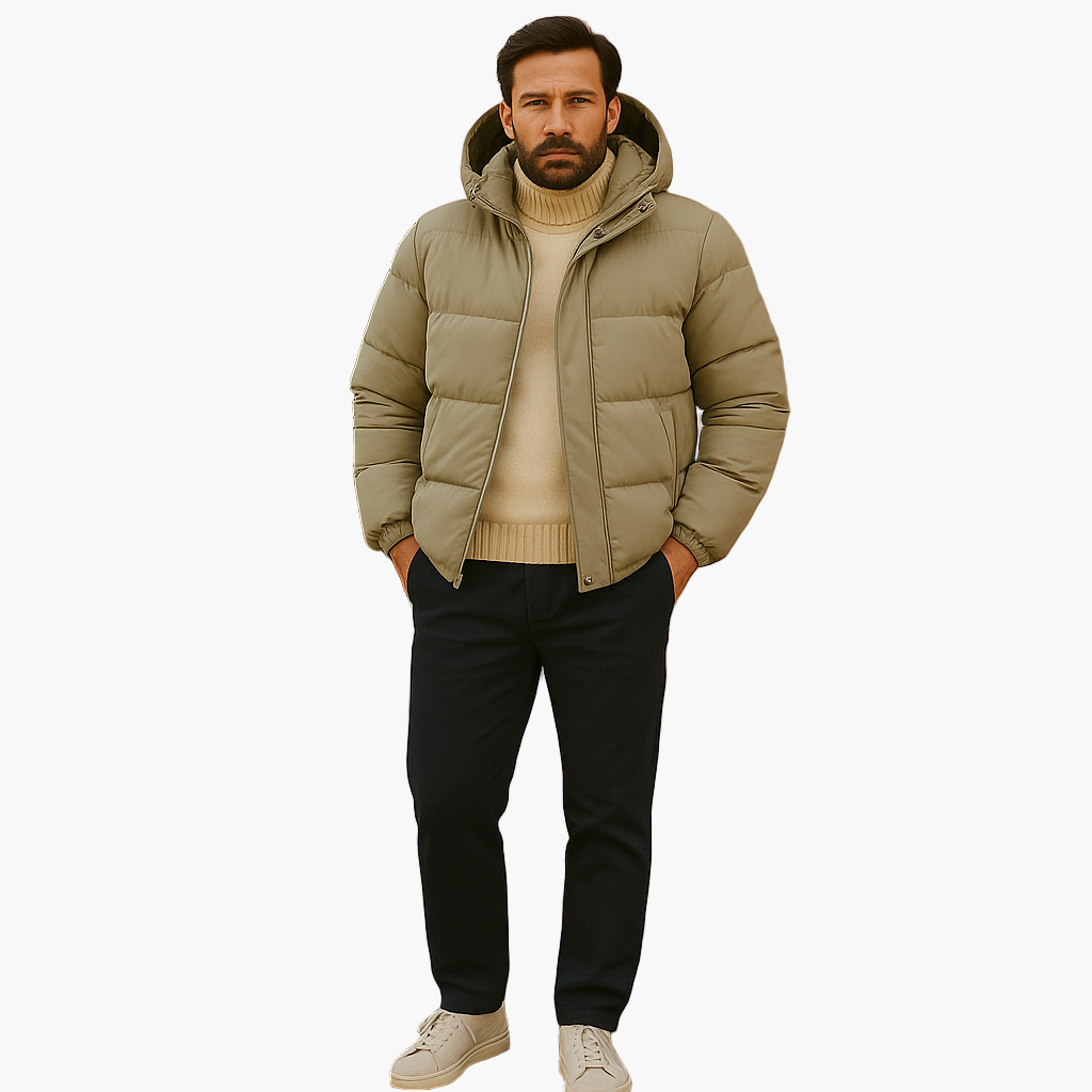 Stilla | Puffer Parka - Vinterjakke med Hætte, Dunfyld, Vandtæt, Urban Udendørs