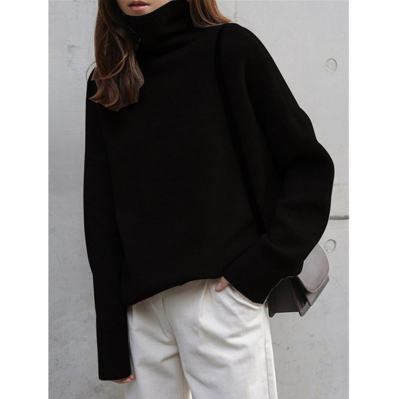 Kvinders hyggelige turtleneck sweater lavet af blødt materiale med oversized pasform Stilla