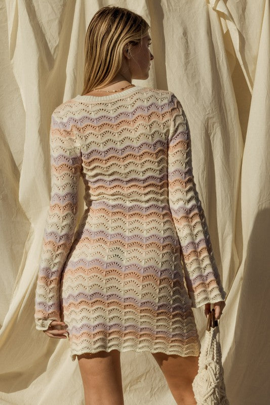 Stilla | Hals Klokærme Sweaterkjole