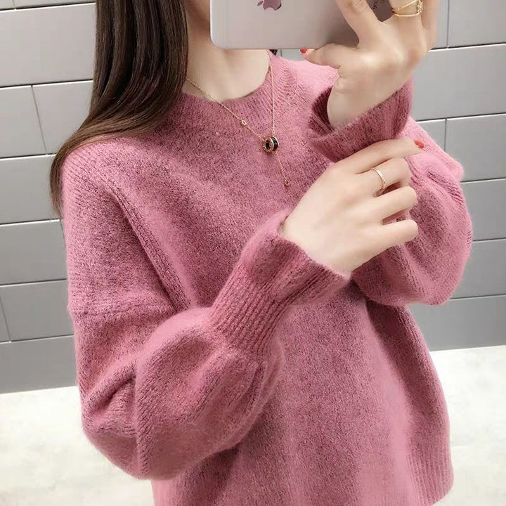 Femme Blød Puffærmet Strikpullover Stilla
