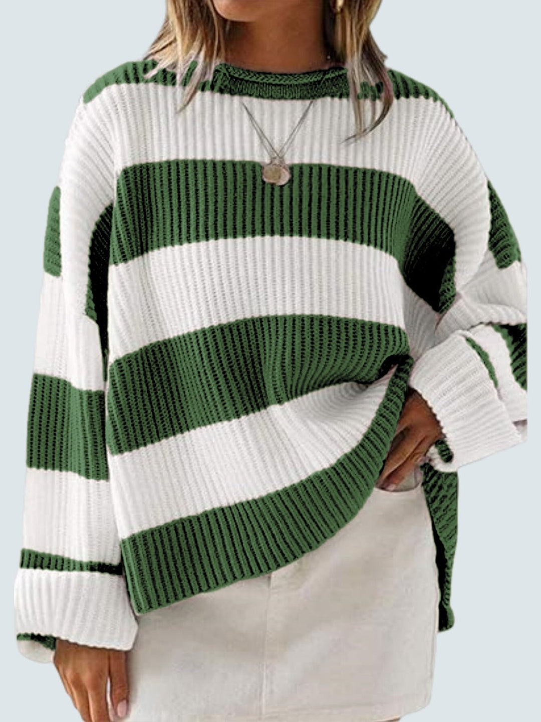 Stilla | Pullover Rundhals Med Lange Ærmer