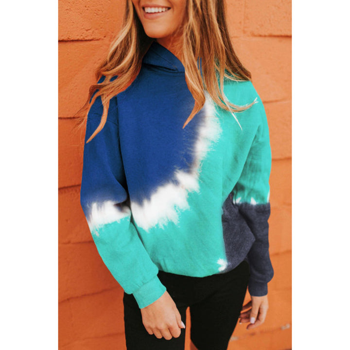 Dame hætte sweatshirts i livlig batik-stil Stilla