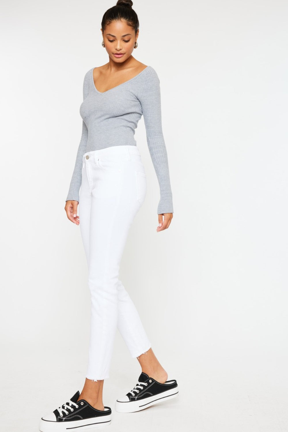 Stilla | Mid Rise Ankel Skinny Jeans