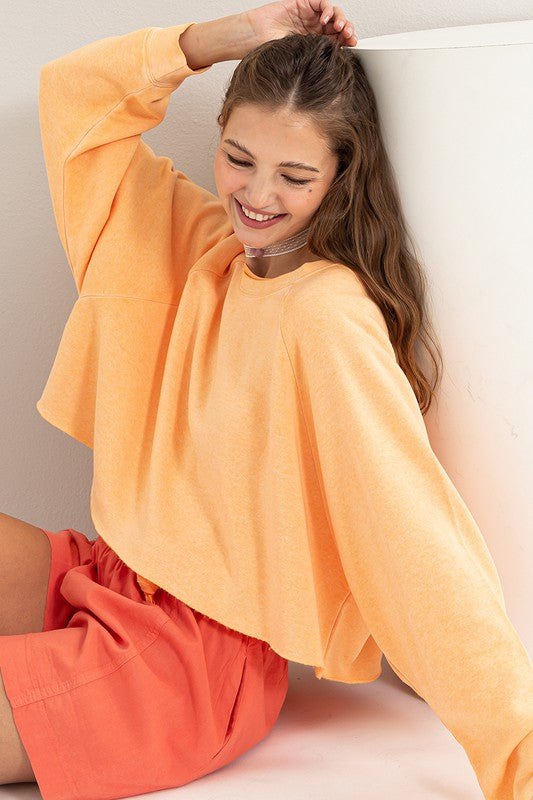Stilla | Back Crop Sweatshirt