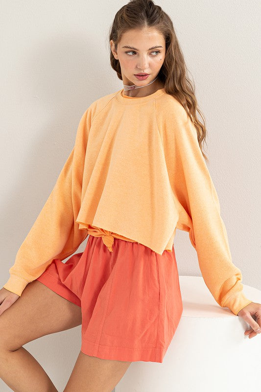 Stilla | Back Crop Sweatshirt