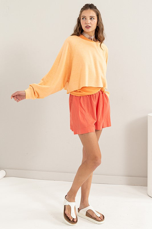 Stilla | Back Crop Sweatshirt