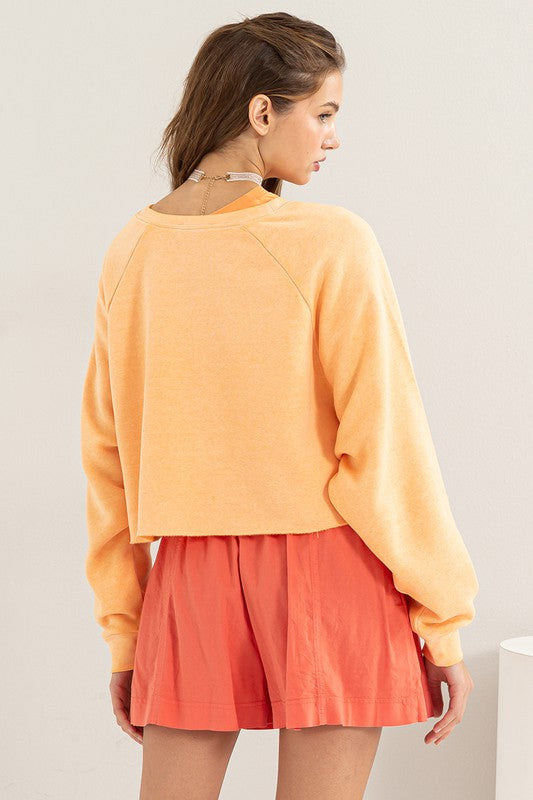 Stilla | Back Crop Sweatshirt