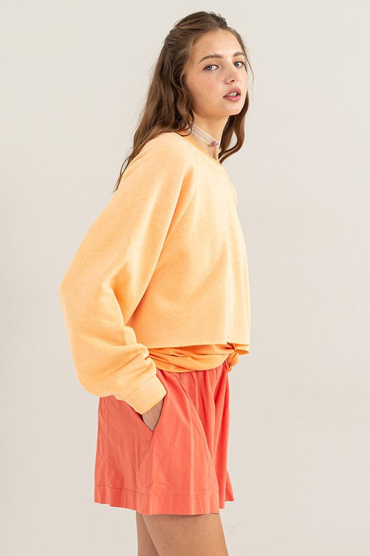Stilla | Back Crop Sweatshirt