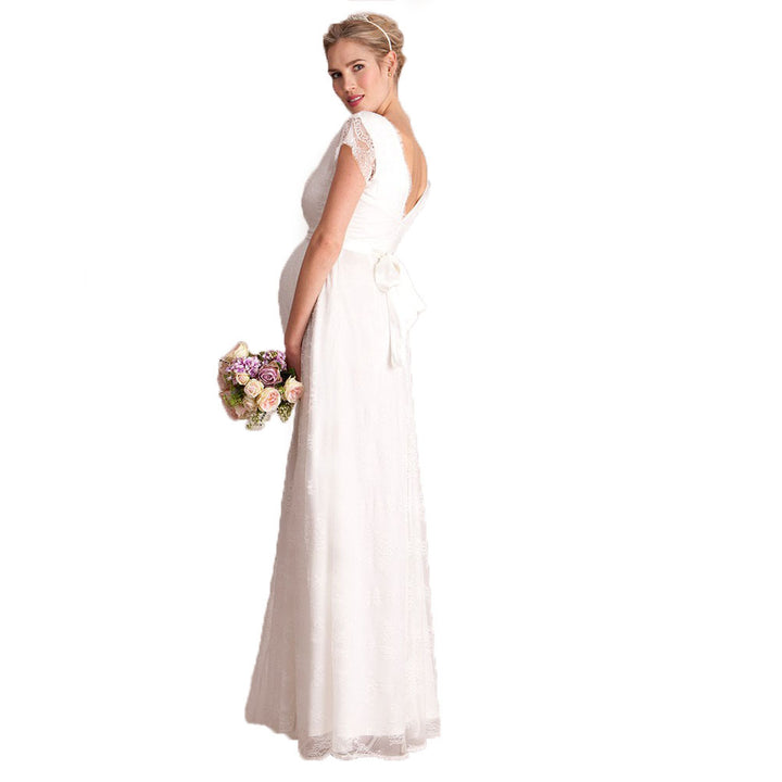 Graviditet blonde aftenkjole Stilla