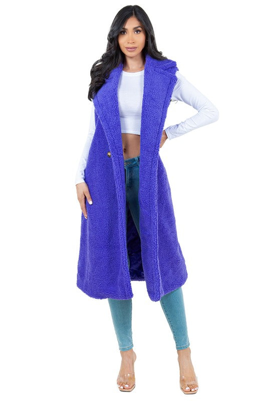 Stilla | Teddy Fleece Vest Jakke