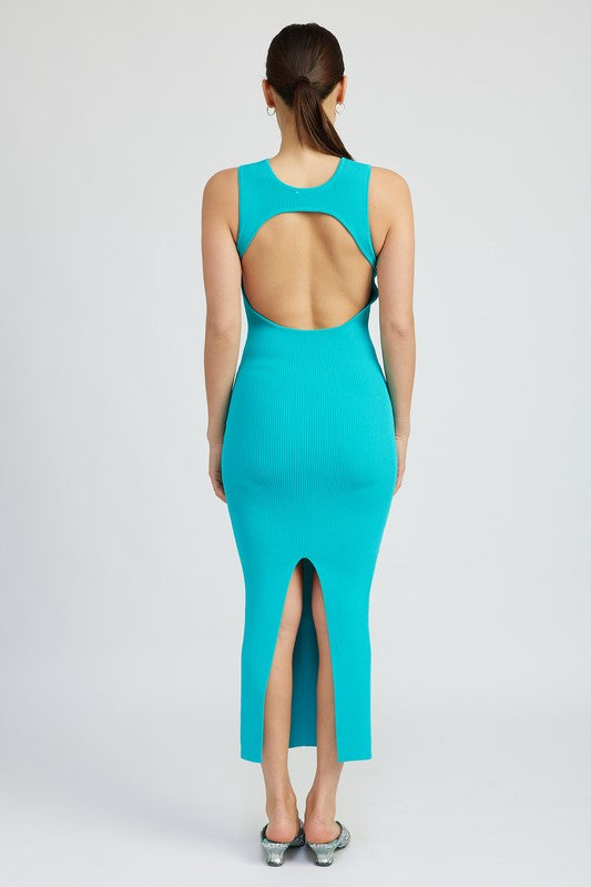 Stilla | Back Maxi Strikkjole