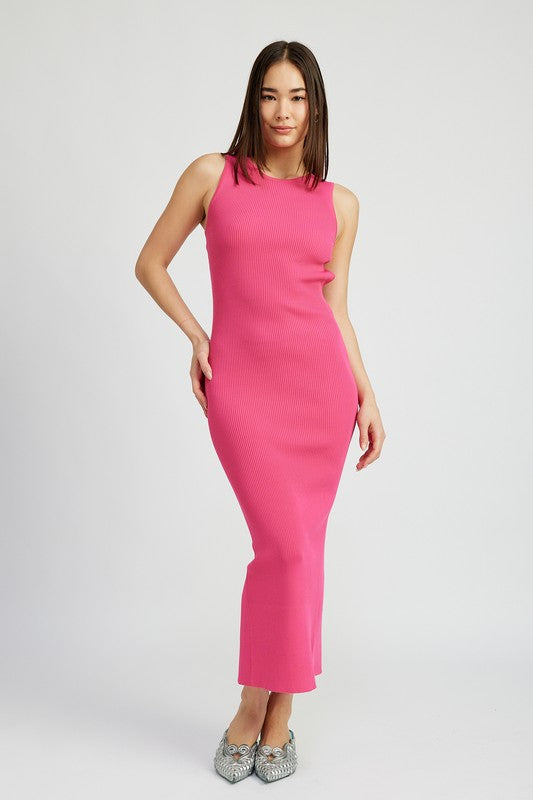 Stilla | Back Maxi Strikkjole