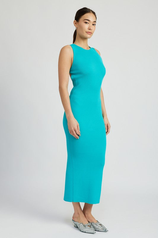 Stilla | Back Maxi Strikkjole