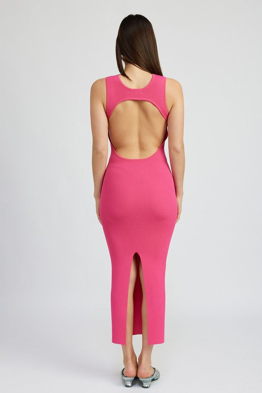 Stilla | Back Maxi Strikkjole