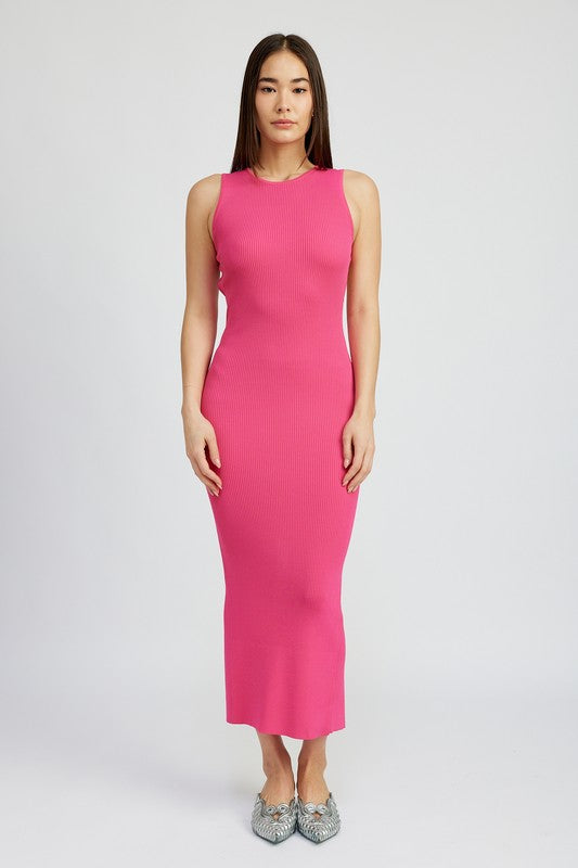 Stilla | Back Maxi Strikkjole