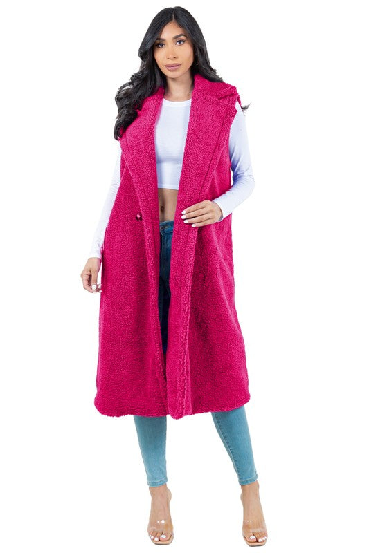 Stilla | Teddy Fleece Vest Jakke
